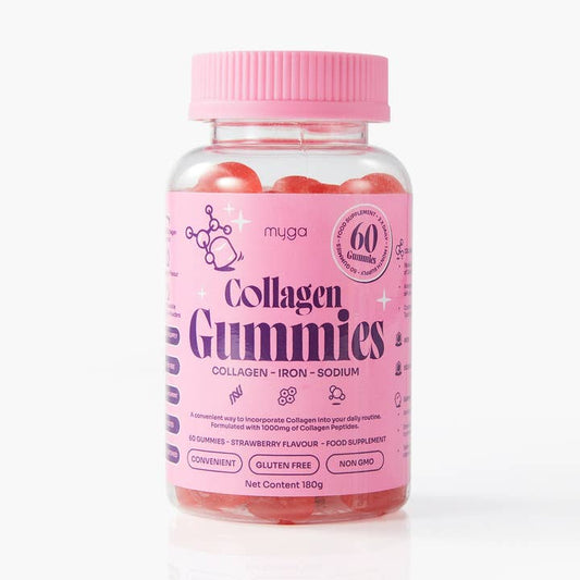 Myga Collagen Gummies – Strawberry Beauty & Energy Boost